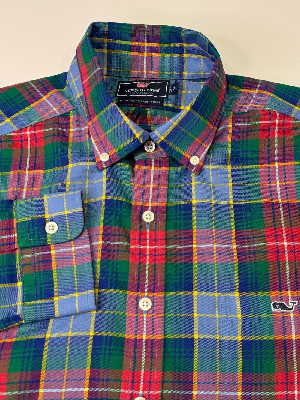 Vineyard Vines Performance Slim Fit Tucker Men’s XL Long Sleeve Button Down